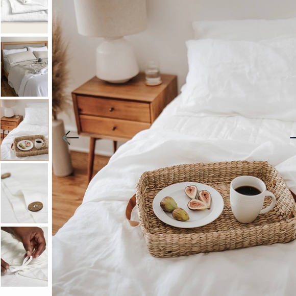 NWT Baloo French Linen Duvet Cover King Blanket - Picture 1 of 10